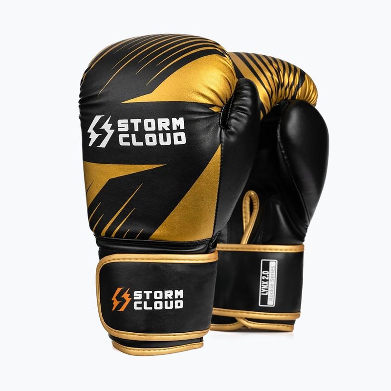 Boxerské rukavice StormCloud Lynx 2.0 black/gold 2
