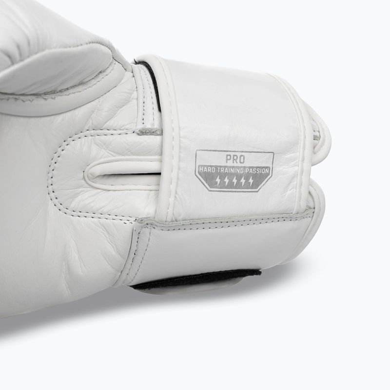 Boxerské rukavice StormCloud Muay Thai Blizzard 2.0 white/silver 8