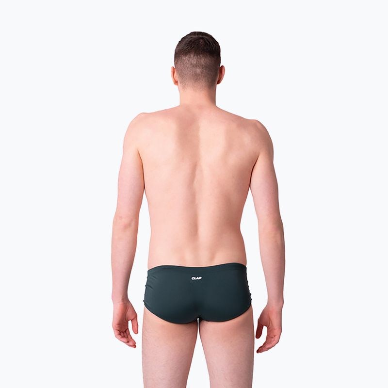 Pánské plavkové boxerky CLap Slipy forest green 2
