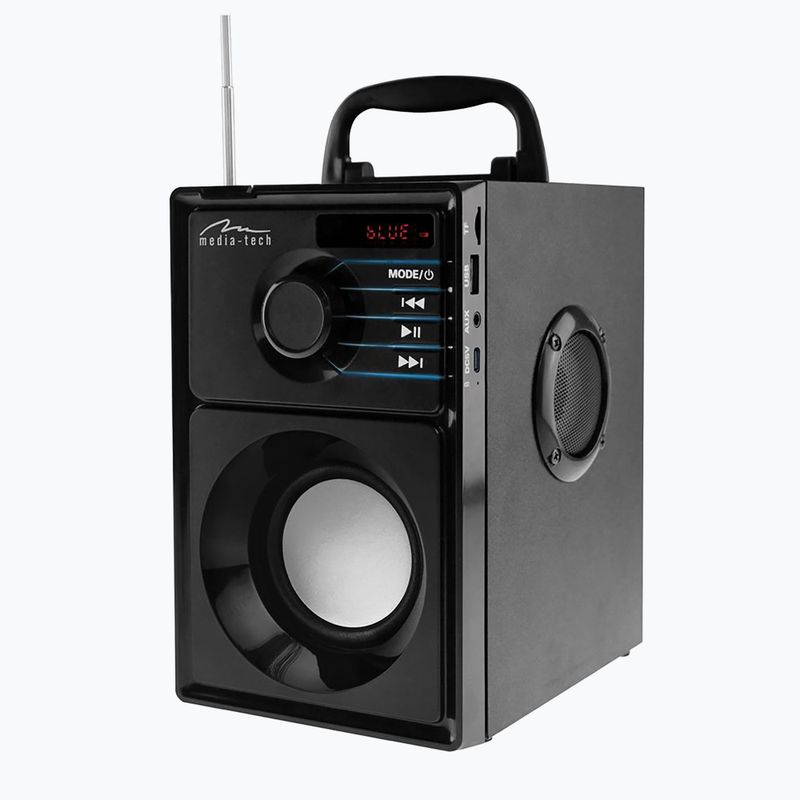 Mobilní reproduktor Media-Tech Boombox Silver černý/stříbrný 4