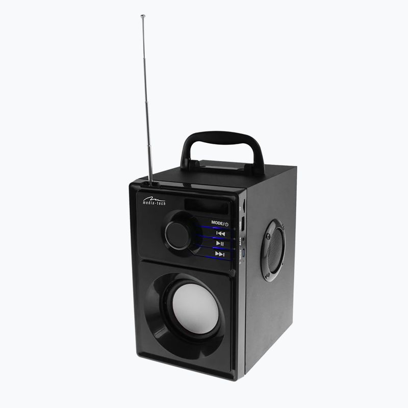 Mobilní reproduktor Media-Tech Boombox Silver černý/stříbrný 5