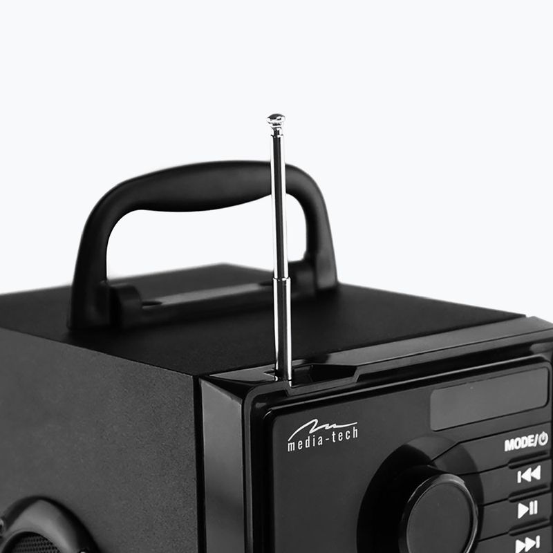 Mobilní reproduktor Media-Tech Boombox Silver černý/stříbrný 6