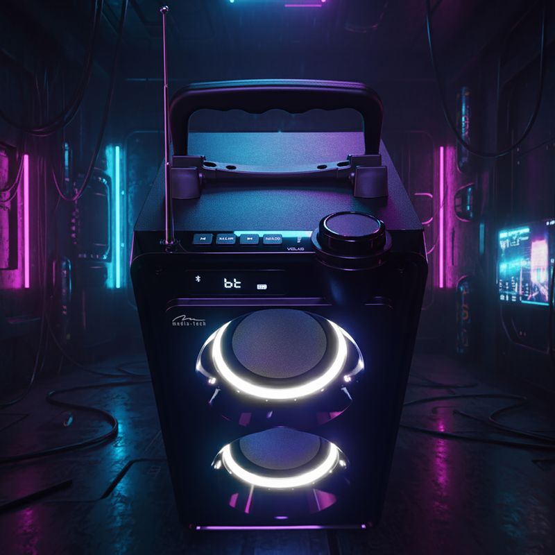 Přenosný reproduktor Media-Tech Overbox black 9
