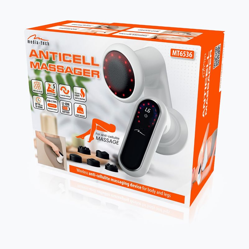 Masážní přístroj Media-Tech Anticell white/black 7