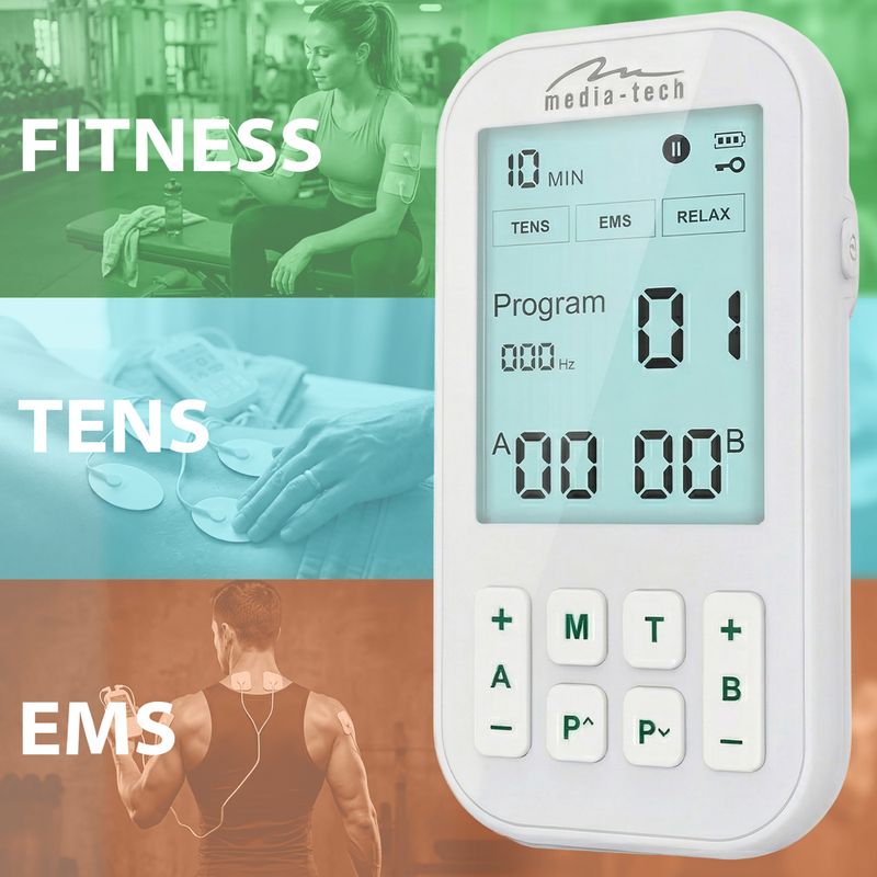 Masážní přístroj Media-Tech Tens/Ems Physiotherapy white 11
