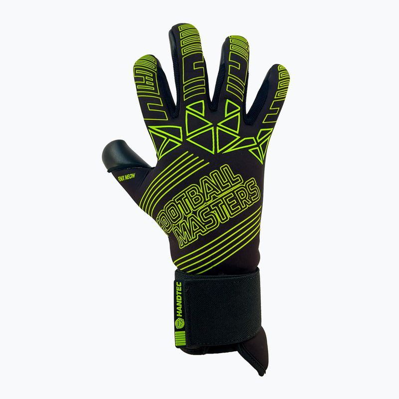 Dětské brankářské rukavice Football Masters Fenix green fluo