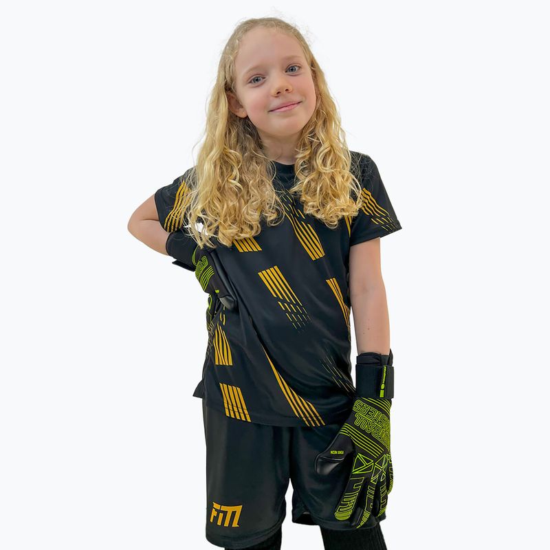 Dětské brankářské rukavice Football Masters Fenix green fluo 3