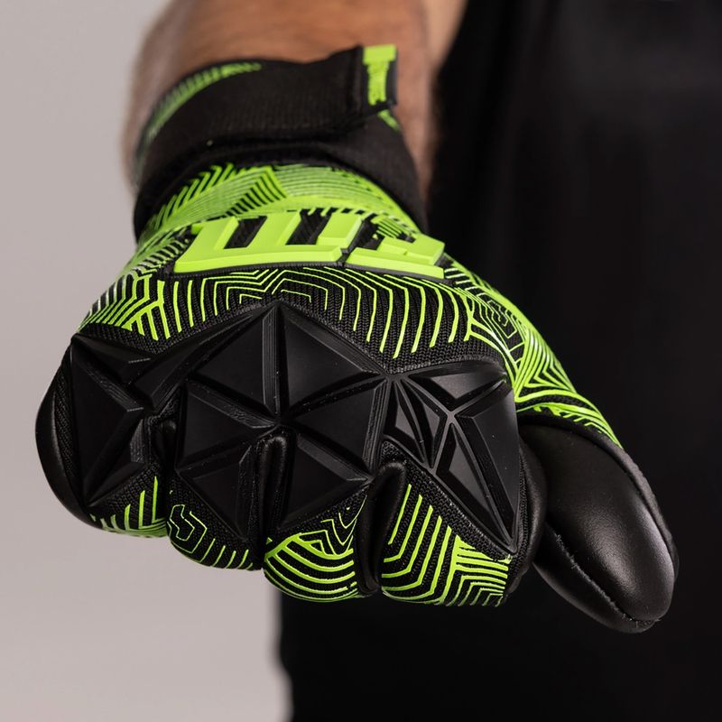 Brankářské rukavice Football Masters Varis X Pro NC black/green 6