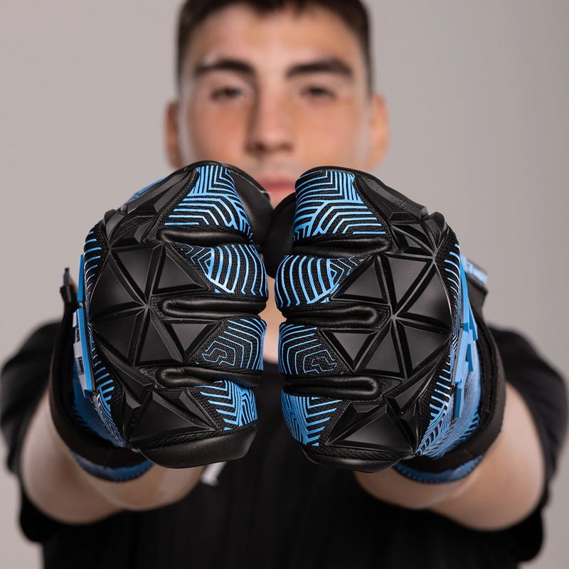 Brankářské rukavice Football Masters Varis X Pro NC black/blue 6