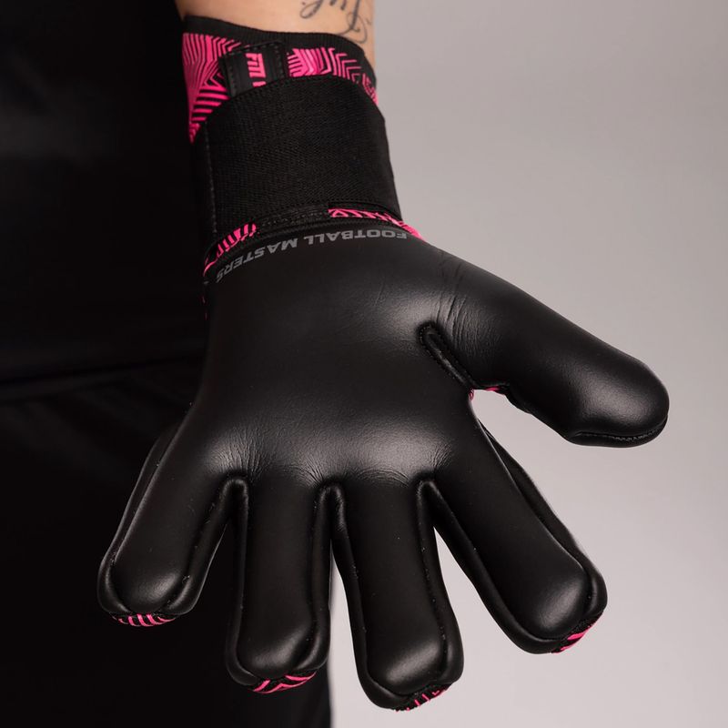 Brankářské rukavice Football Masters Varis X Pro NC black/pink 5