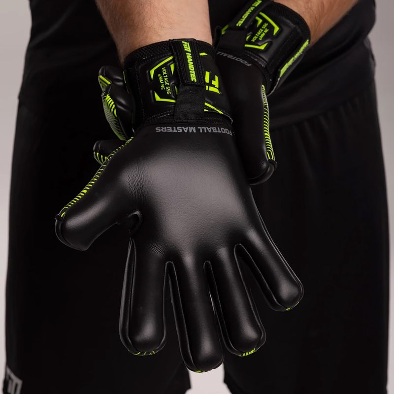 Brankářské rukavice Football Masters Varis X NC black/green 4