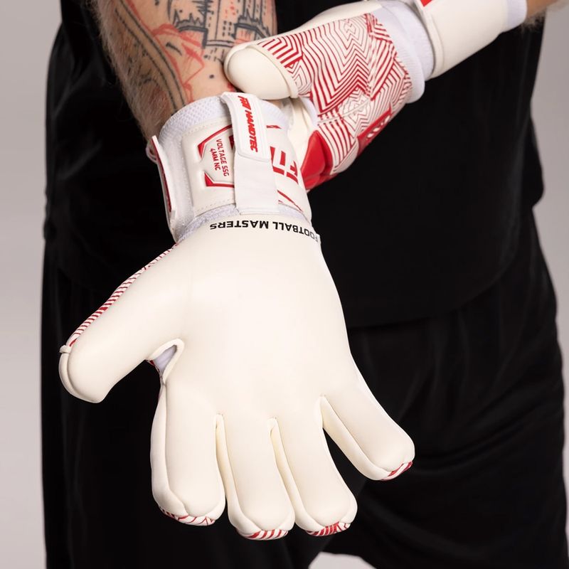 Brankářské rukavice Football Masters Varis X NC white/red 4