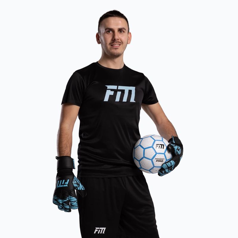Brankářské rukavice Football Masters Invictus X Training black/blue 4