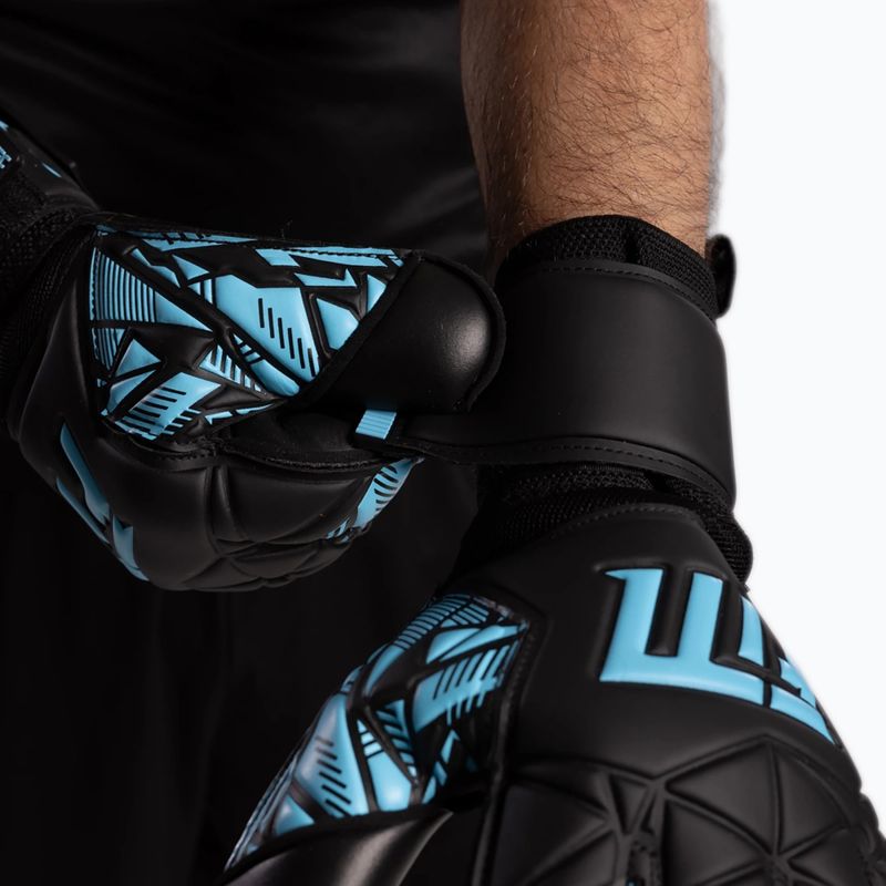 Brankářské rukavice Football Masters Invictus X Training black/blue 7
