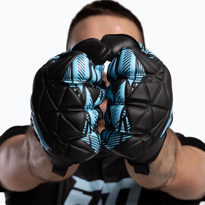 Brankářské rukavice Football Masters Invictus X Training black/blue 9