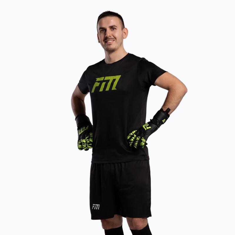 Brankářské rukavice Football Masters Invictus X Training black/green 2