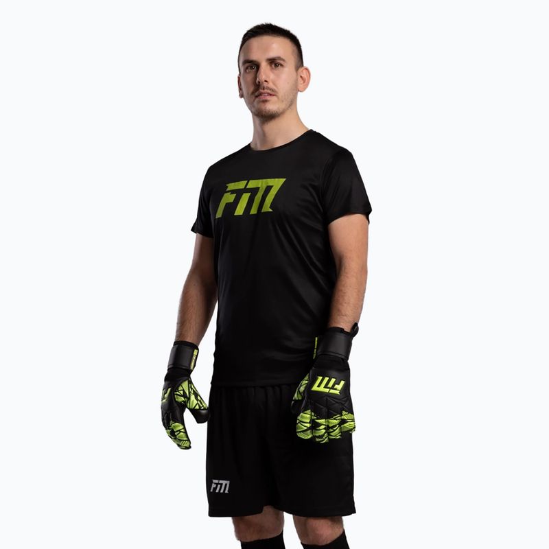 Brankářské rukavice Football Masters Invictus X Training black/green 3
