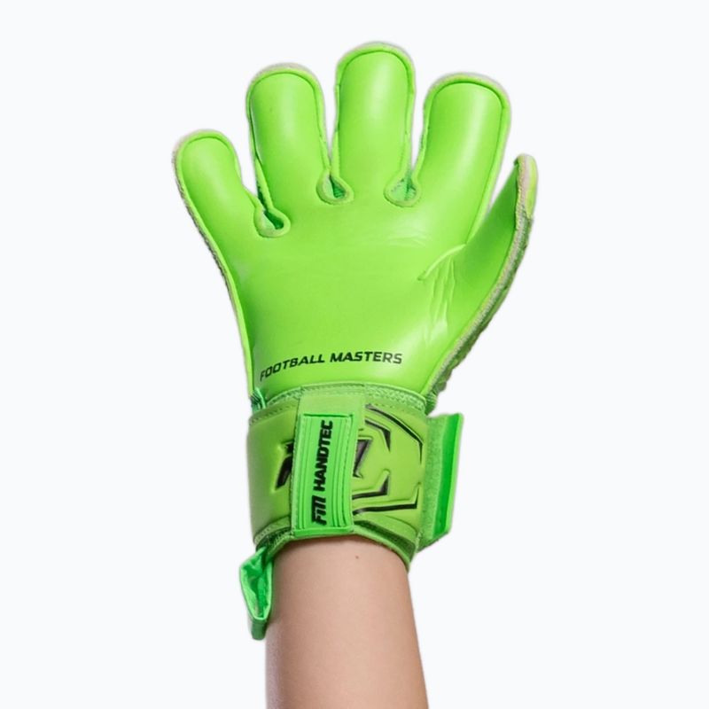 Dětské brankářské rukavice Football Masters Invictus X Jr lime 5