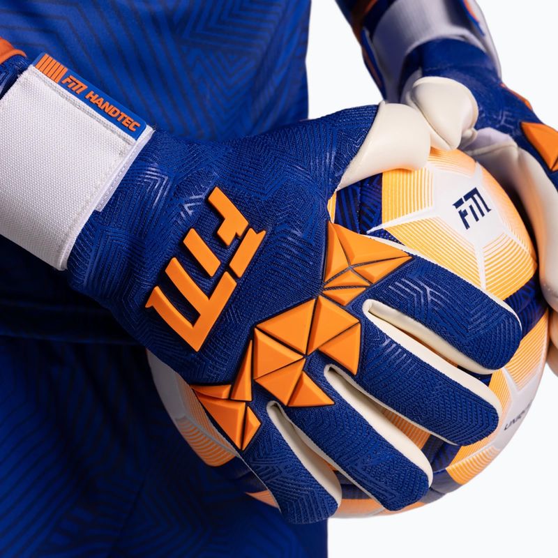 Brankářské rukavice Football Masters Varis X PRO blue/orange 10