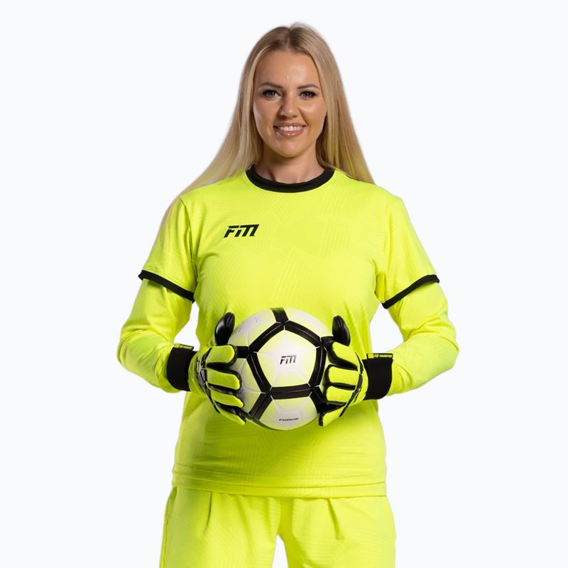 Brankářské rukavice Football Masters Varis X PRO yellow fluo 3