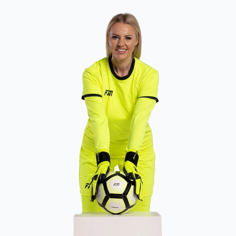 Brankářské rukavice Football Masters Varis X PRO yellow fluo 4