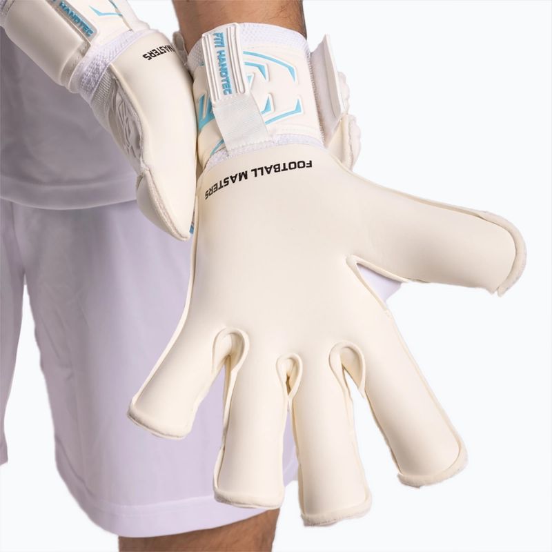 Brankářské rukavice Football Masters Invictus X white/blue 6