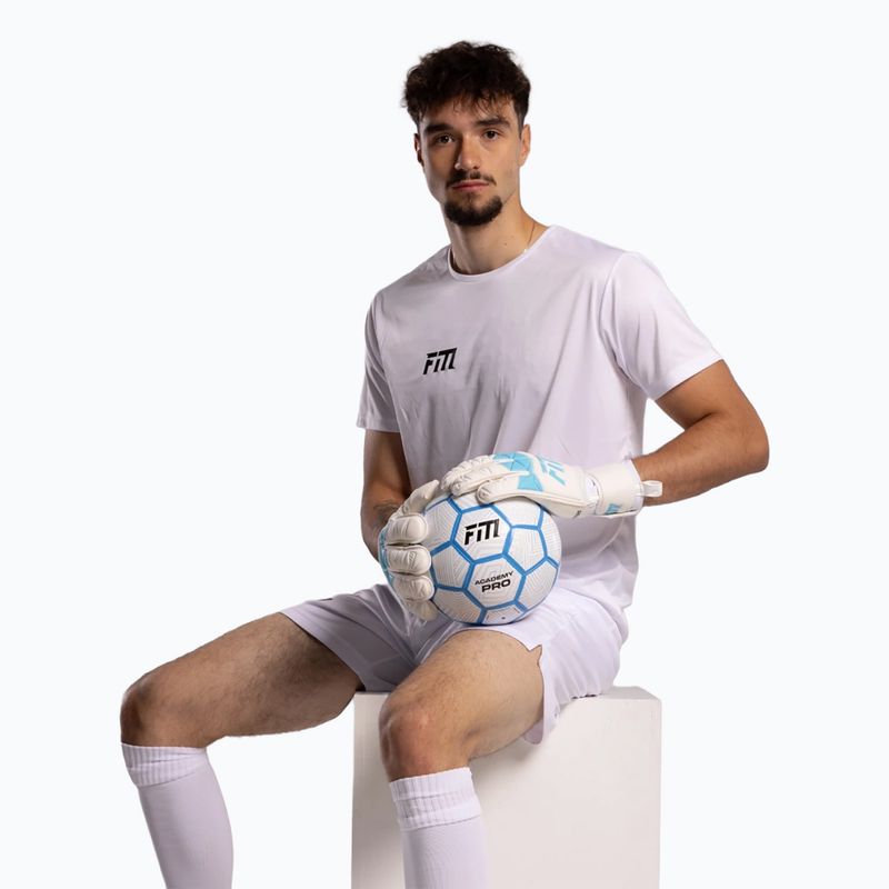 Brankářské rukavice Football Masters Invictus X white/blue 10