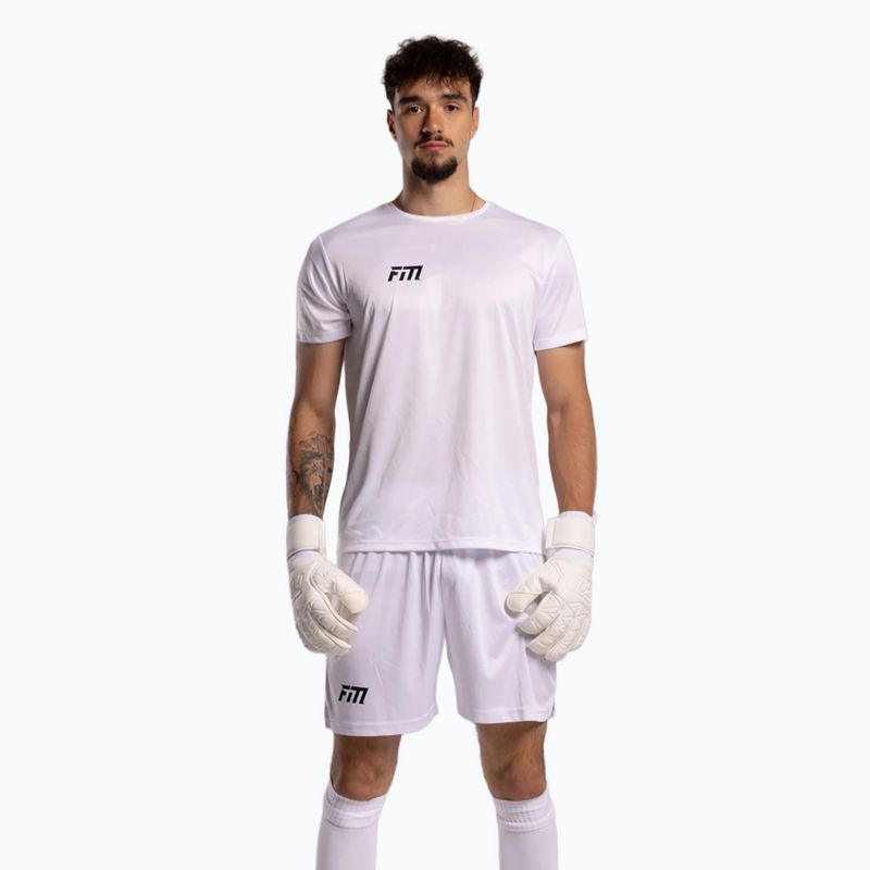 Brankářské rukavice Football Masters Invictus X all white 3