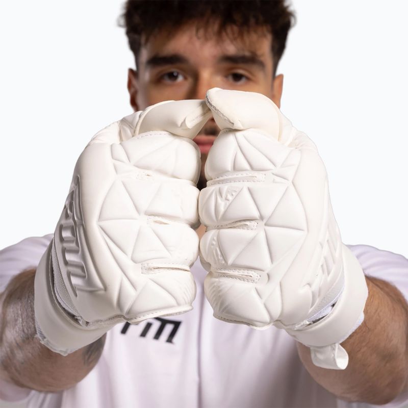 Brankářské rukavice Football Masters Invictus X all white 8