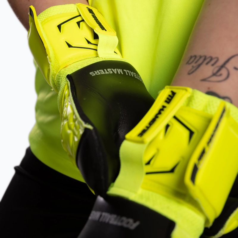 Brankářské rukavice Football Masters Invictus X yellow fluo 7