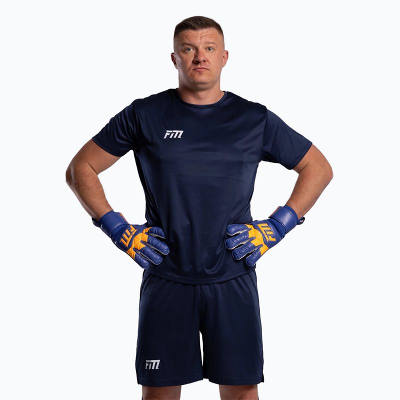 Brankářské rukavice Football Masters Invictus X blue/orange 4