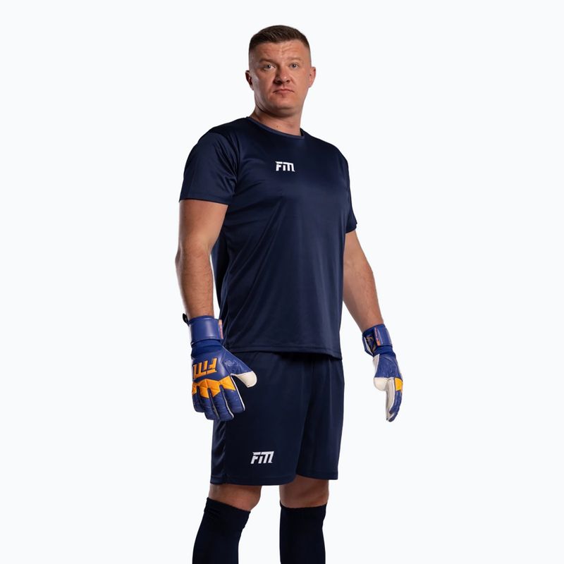 Brankářské rukavice Football Masters Invictus X blue/orange 5