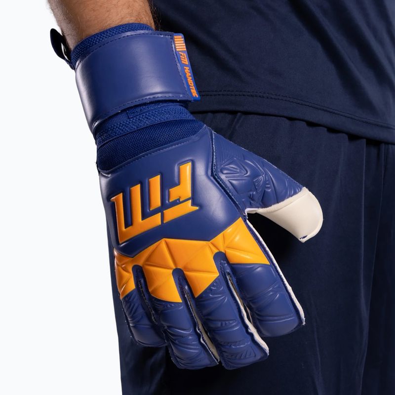 Brankářské rukavice Football Masters Invictus X blue/orange 6