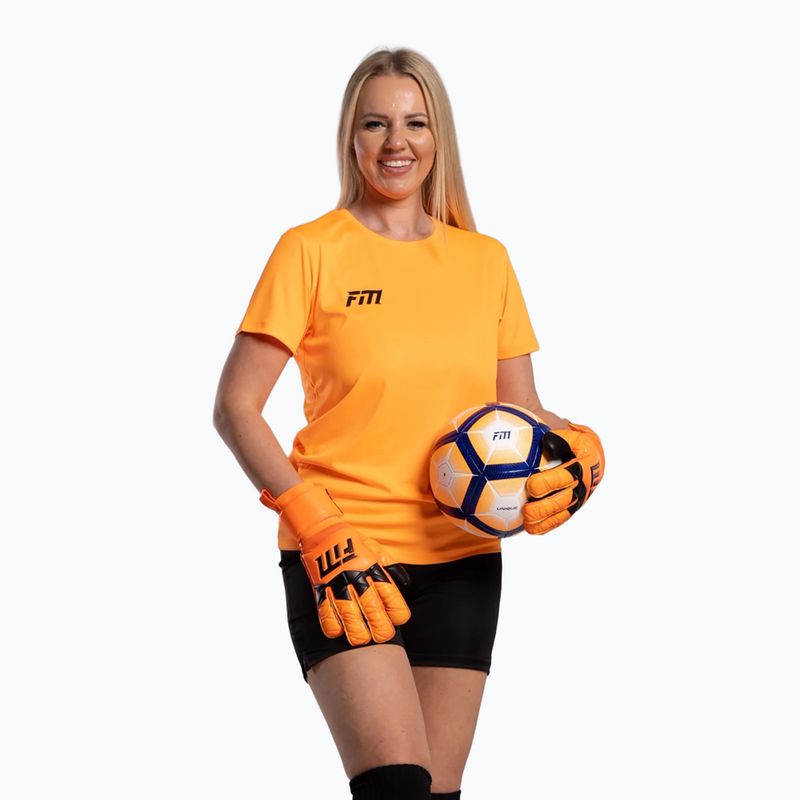 Brankářské rukavice Football Masters Invictus X orange fluo 2