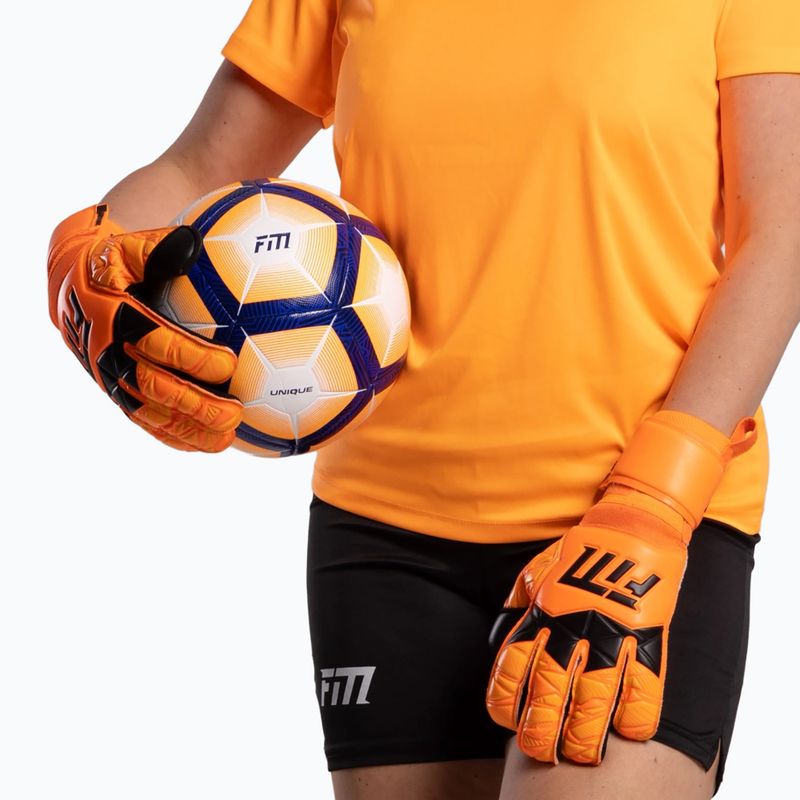 Brankářské rukavice Football Masters Invictus X orange fluo 7