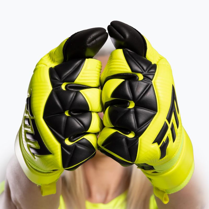 Brankářské rukavice Football Masters Varis X yelow fluo 4