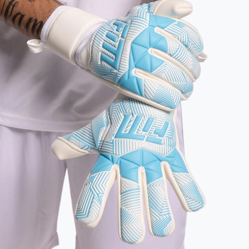 Brankářské rukavice Football Masters Varis X white/blue 2