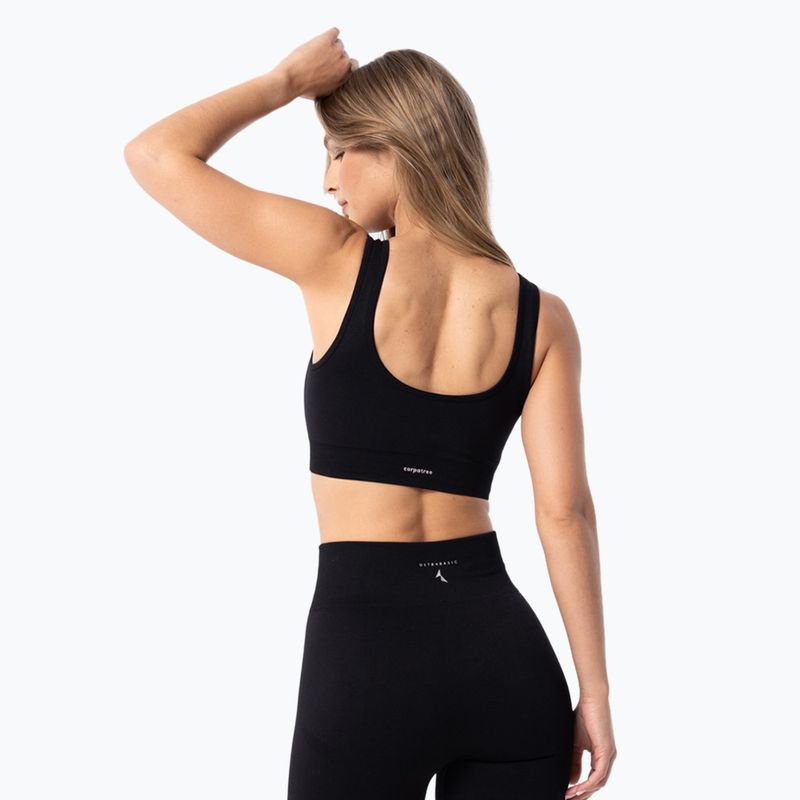 Fitness podprsenka Carpatree Simply Seamless pure black 3