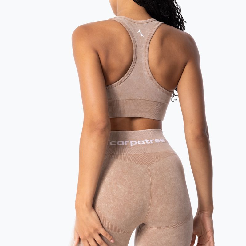 Fitness  podprsenka Carpatree Yasmine Seamless beige stone wash  2