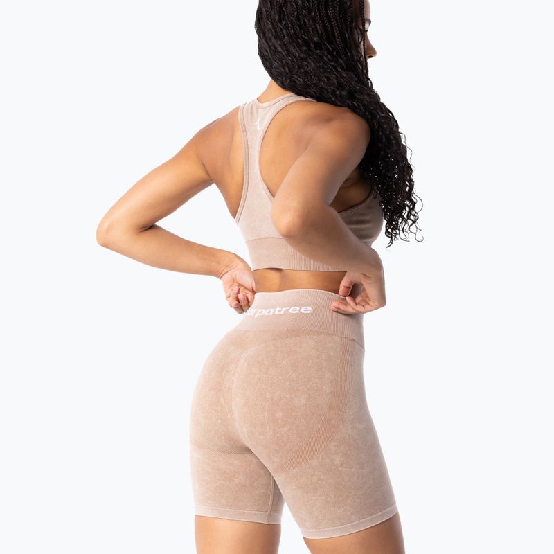 Fitness  podprsenka Carpatree Yasmine Seamless beige stone wash  4