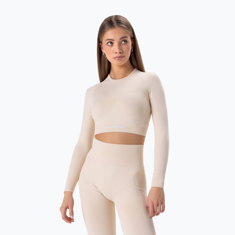 Dámské tričko longsleeve Carpatree Allure Seamless cream beige