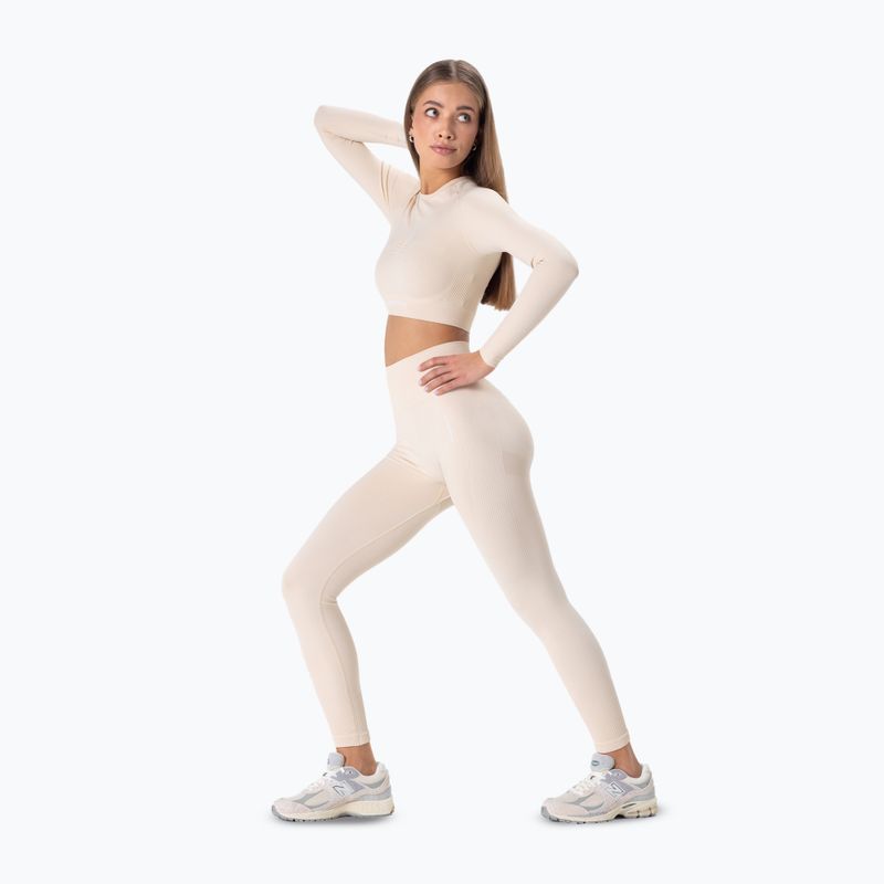 Dámské tričko longsleeve Carpatree Allure Seamless cream beige 2