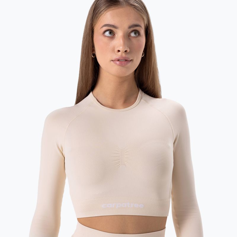 Dámské tričko longsleeve Carpatree Allure Seamless cream beige 3