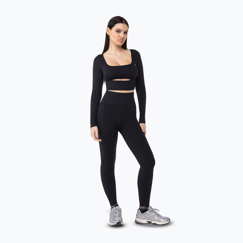 Dámské tréninkové legíny Carpatree Dopamine Buzz Seamless obsidian black 2