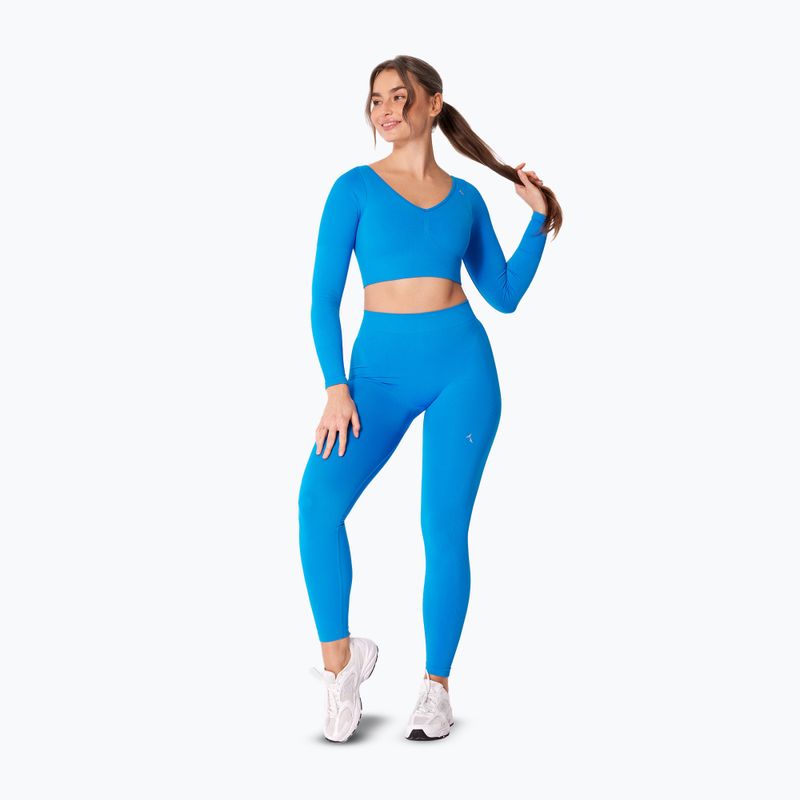 Dámské tréninkové tričko Longsleeve Carpatree Eris Seamless electric blue 2