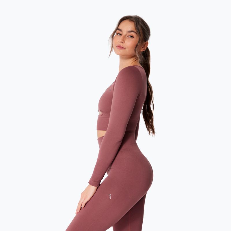 Dámské tréninkové tričko Longsleeve Carpatree Dopamine Buzz Seamless rose/brown 3
