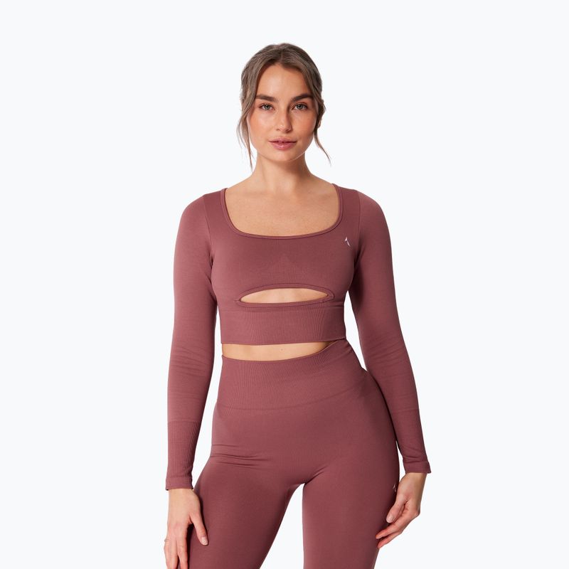 Dámské tréninkové tričko Longsleeve Carpatree Dopamine Buzz Seamless rose/brown 6