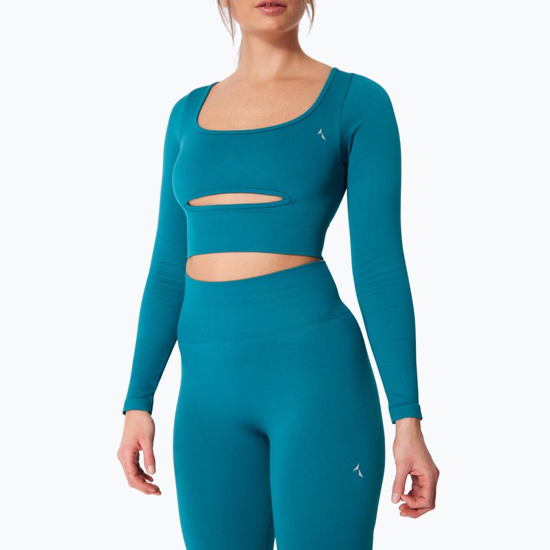 Dámské tréninkové tričko Longsleeve Carpatree Dopamine Buzz Seamless petrol green 3