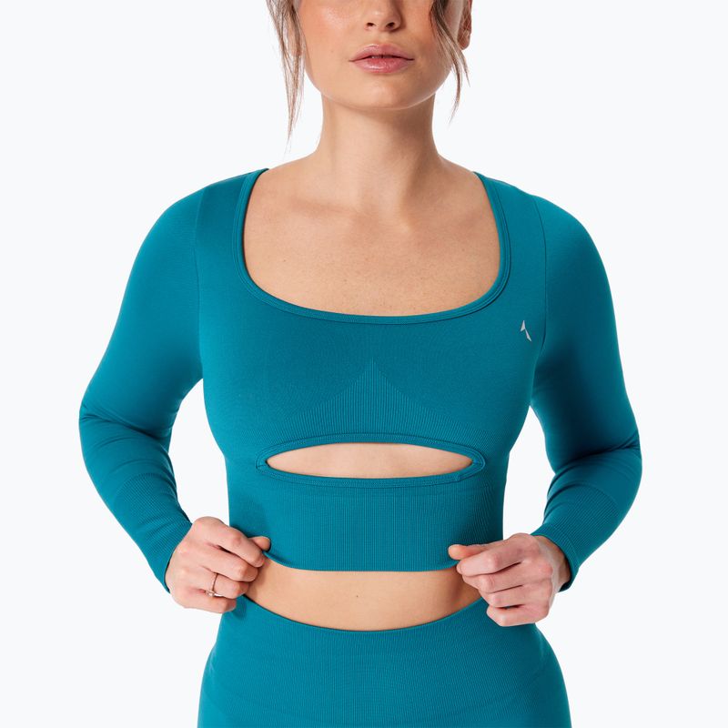 Dámské tréninkové tričko Longsleeve Carpatree Dopamine Buzz Seamless petrol green 4