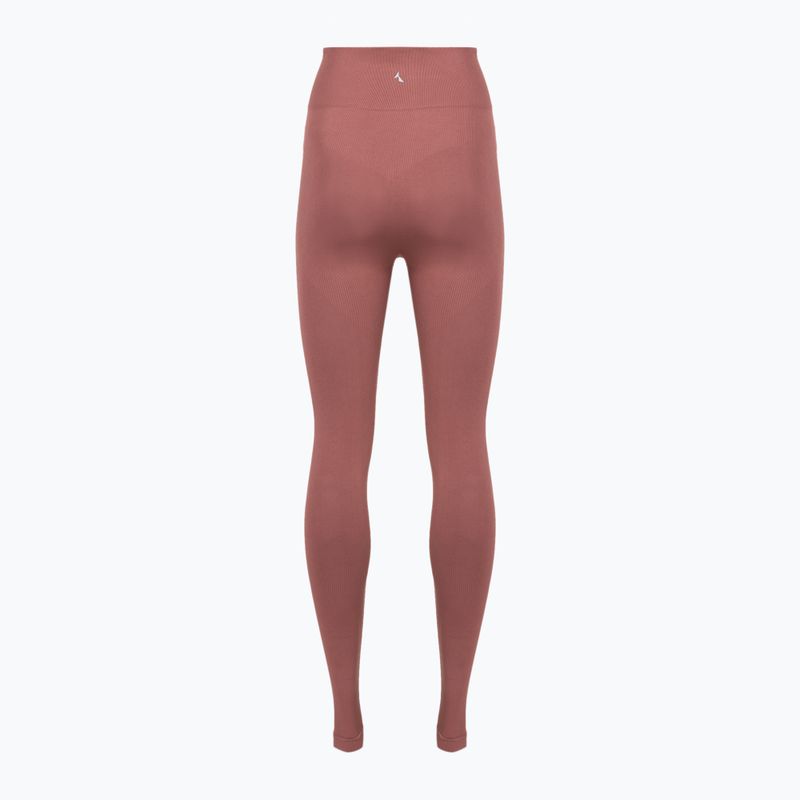 Dámské tréninkové legíny Carpatree Dopamine Buzz Seamless rose/brown 7